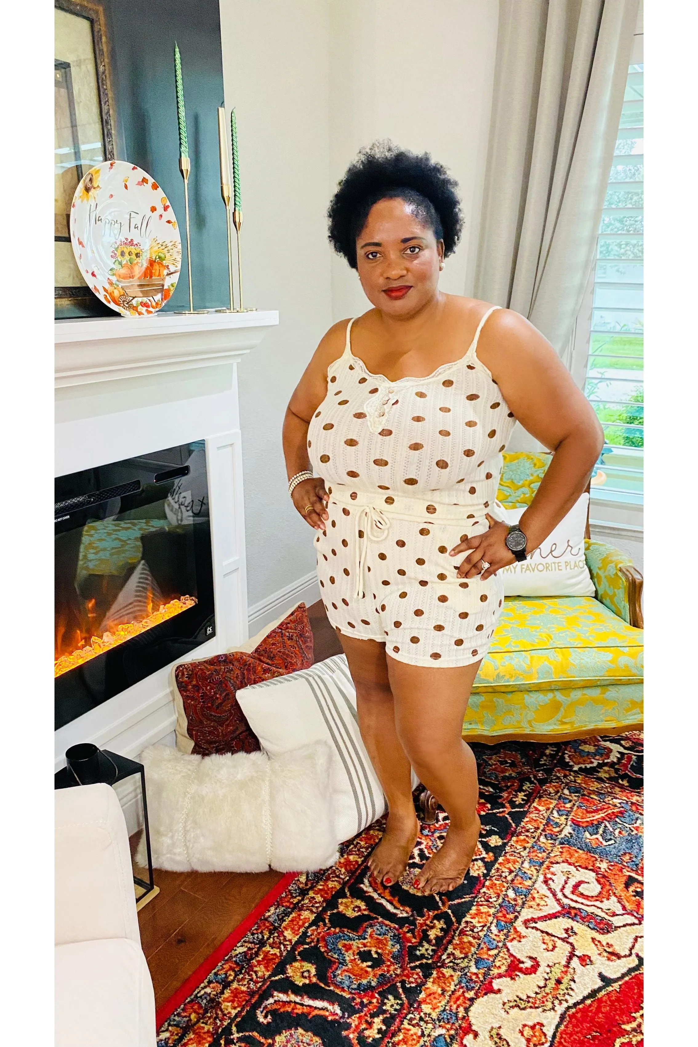 Polka- Dot Loungewear Set