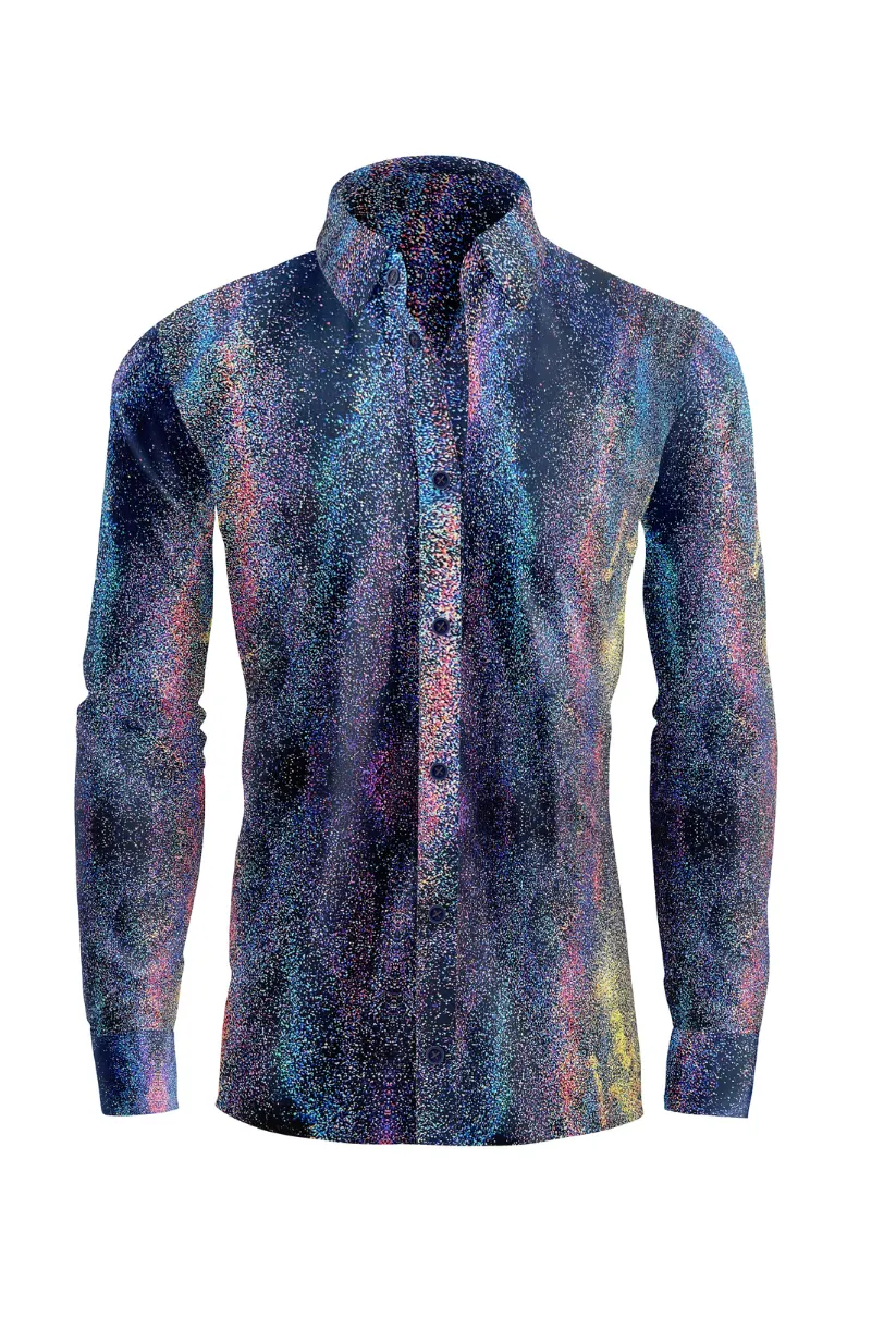 PURPLE GLITTER SHIRT