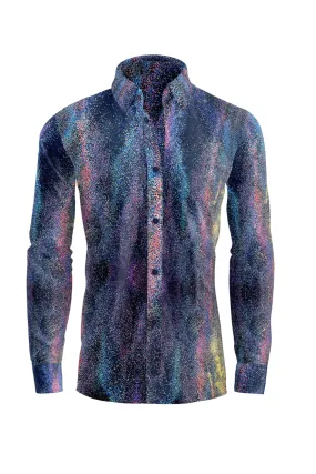 PURPLE GLITTER SHIRT