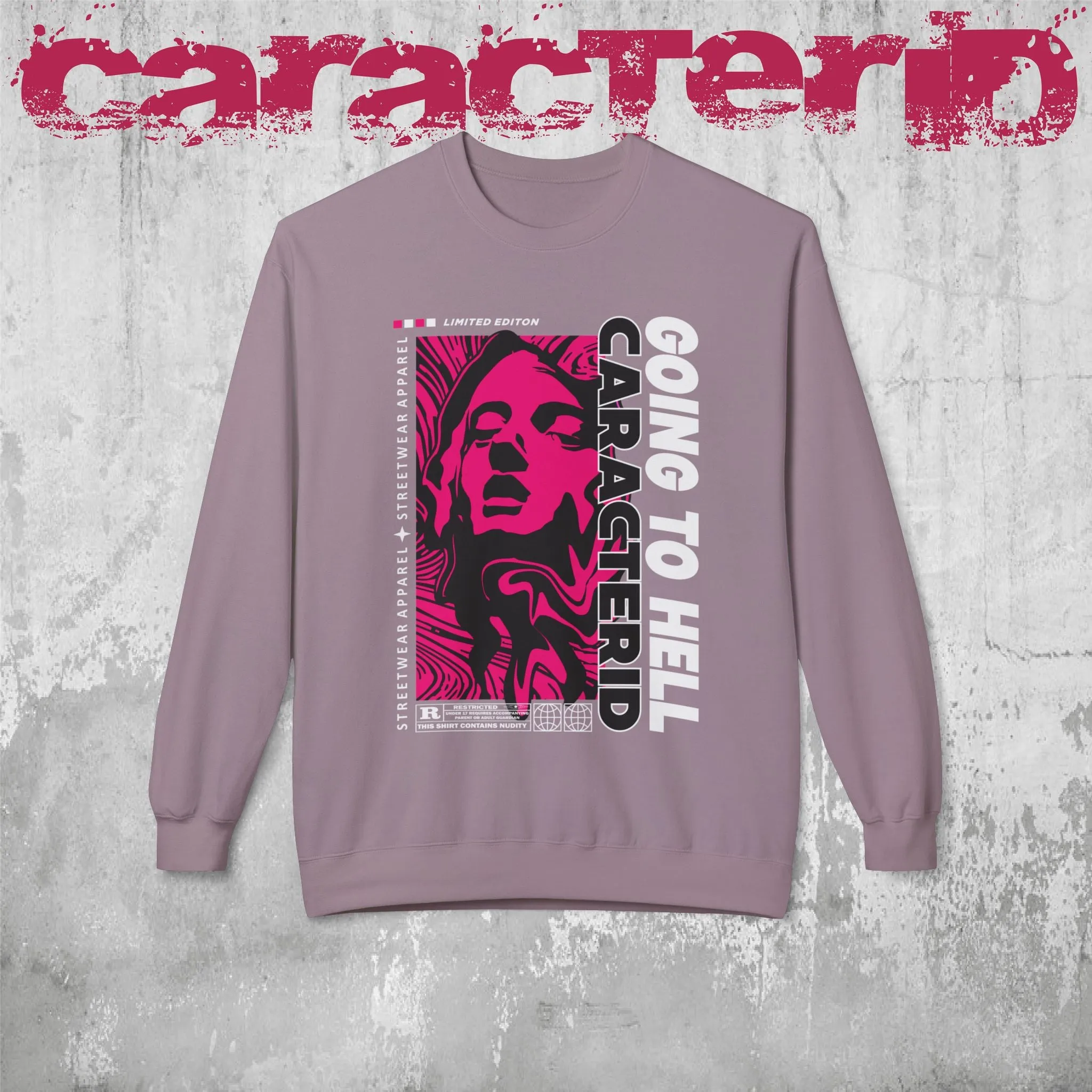 "CaracterID Unisex Softstyle Fleece Crewneck Sweatshirt – Midweight Streetwear"