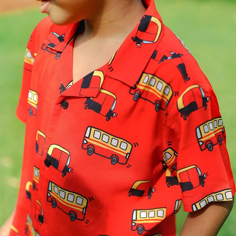 Rickshaw Pattern Kids Shirt