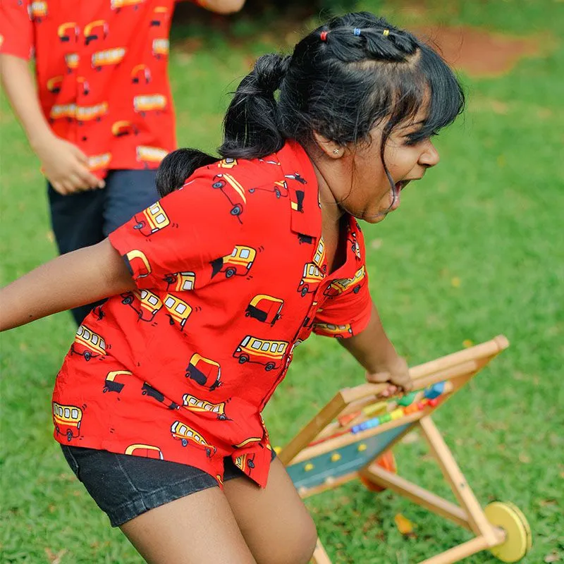 Rickshaw Pattern Kids Shirt