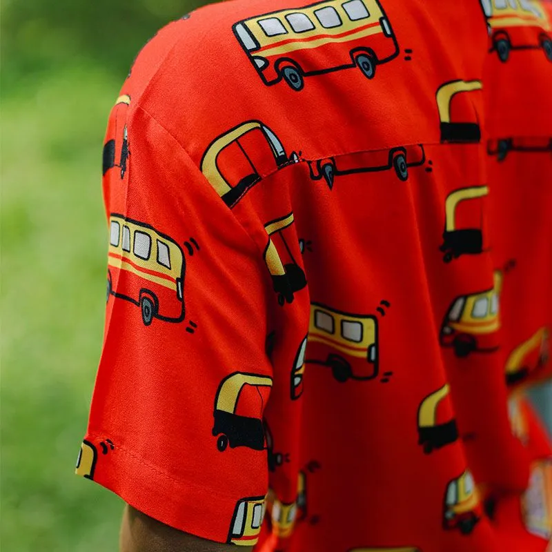 Rickshaw Pattern Kids Shirt