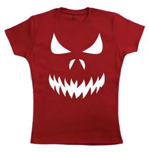 Scary Face Teenage Girls T-Shirt