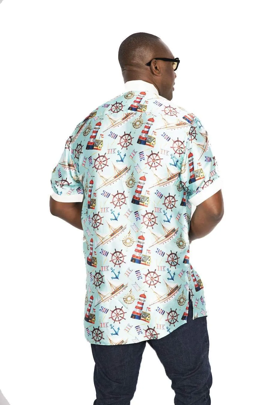 Silky Shirt For Men - Sea