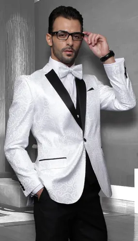 Statement  Bellagio-WHT Mens Suit