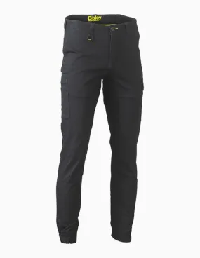 Stretch Cotton Drill Cargo Cuffed Pants