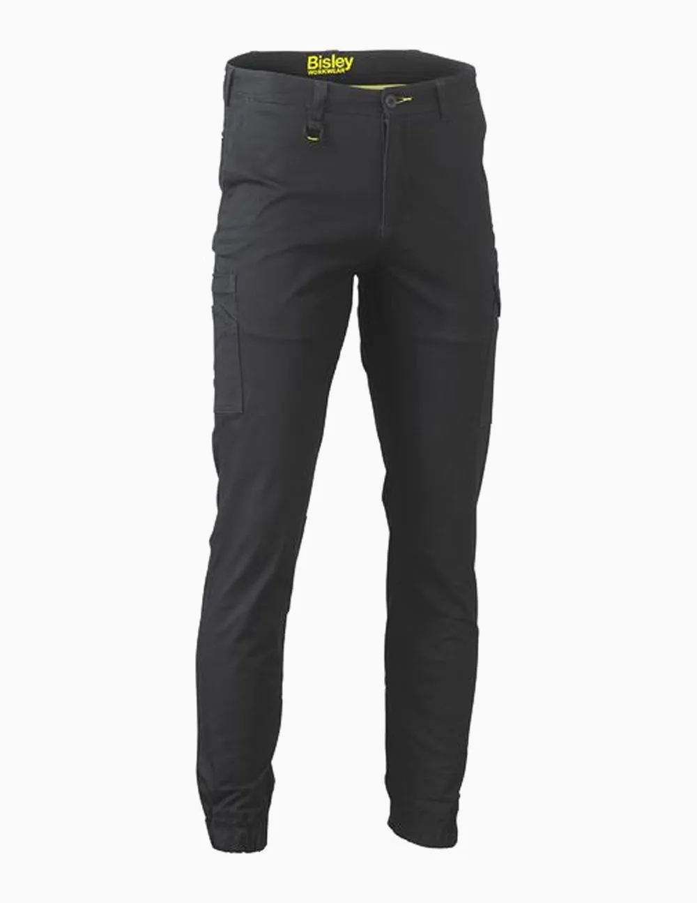 Stretch Cotton Drill Cargo Cuffed Pants