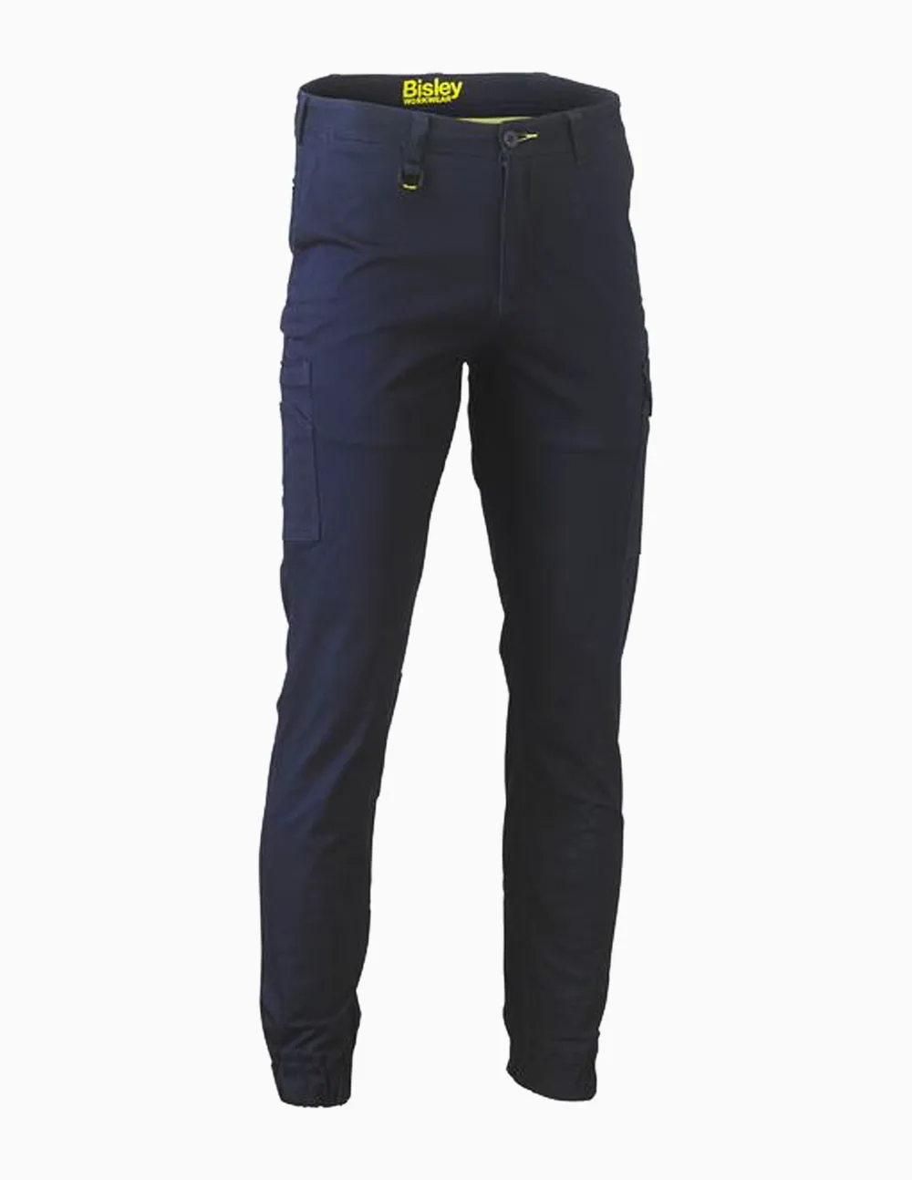 Stretch Cotton Drill Cargo Cuffed Pants