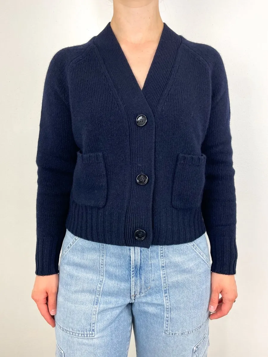 V Cardigan in Deep Night