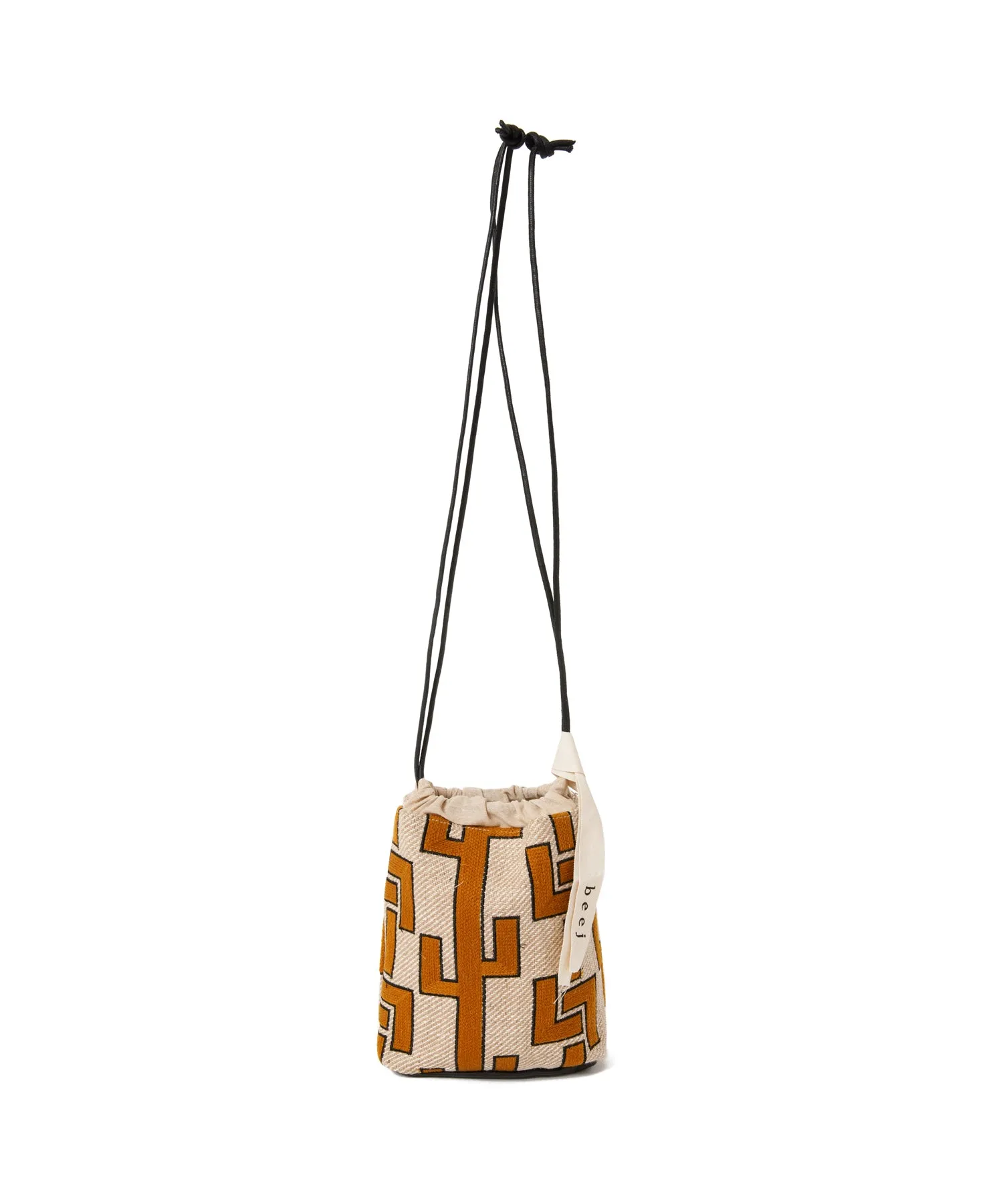 【WOMEN】beej drawstring emb bag